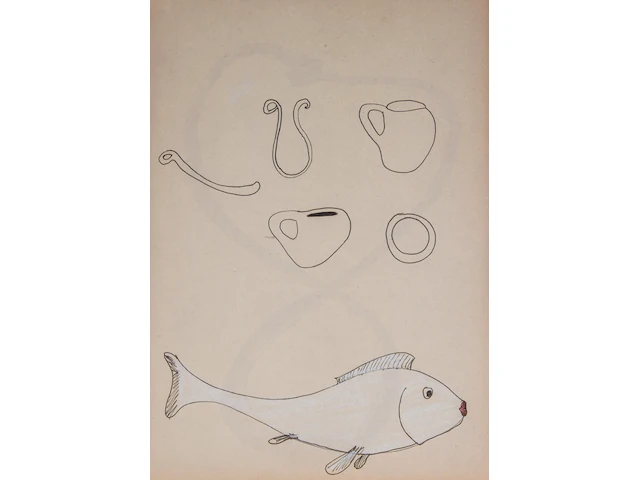 Cyrille putman (1962), 'eau d'or, eau dort, odor', storyboard containing 365 prints with works by fabrice hyber (1961), 1997, edition of 6000 examples - afbeelding 8 van  10