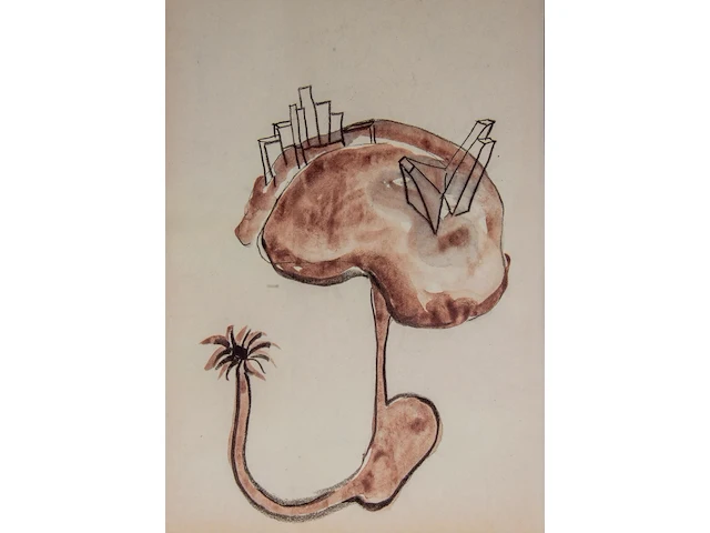 Cyrille putman (1962), 'eau d'or, eau dort, odor', storyboard containing 365 prints with works by fabrice hyber (1961), 1997, edition of 6000 examples - afbeelding 10 van  10