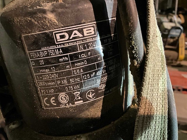 Dab feka bvp 750 m-a dompelpomp - afbeelding 3 van  4