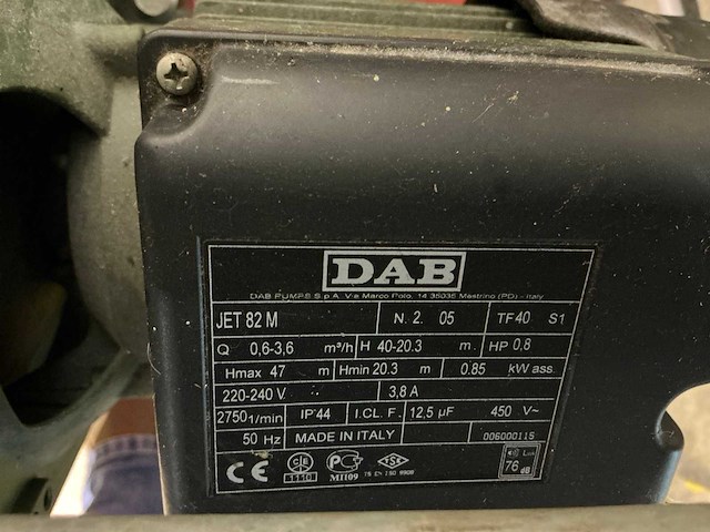 Dab jet 82m waterpomp - afbeelding 3 van  3