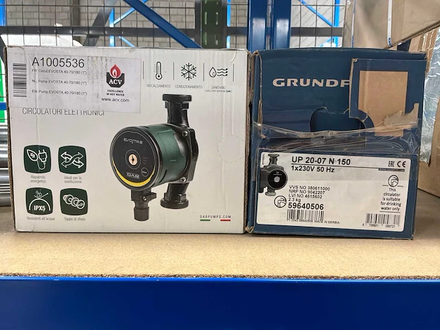 Dab/grundfos circulatiepomp (2x) - afbeelding 1 van  7