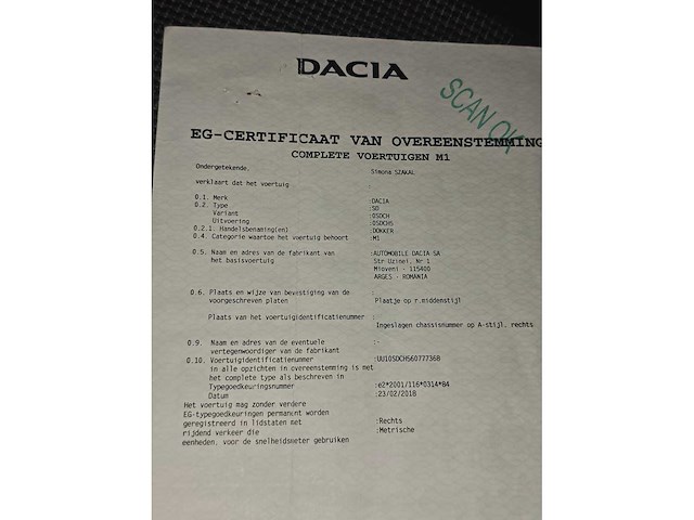 Dacia - dokker - car - 2018 - afbeelding 3 van  9