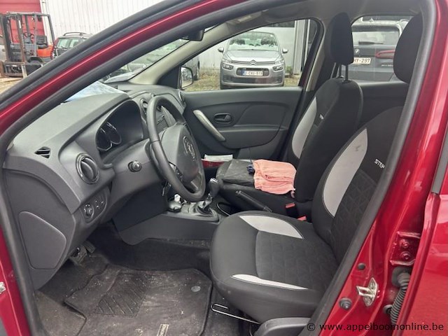 Dacia sandero stepway, uu15sda1a56224874, 1e insch 22/11/2016, 19463km, 66kw, 898cm³, benzine, manueel, hatchback, euro 6, 2 sleutels, keuring tot 22/11/2026, inschrijvingsbewijs deel i en ii en gelijkvormigheidsattest - afbeelding 2 van  21