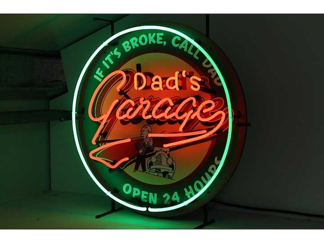 Dad's garage - neon verlichting - afbeelding 2 van  2