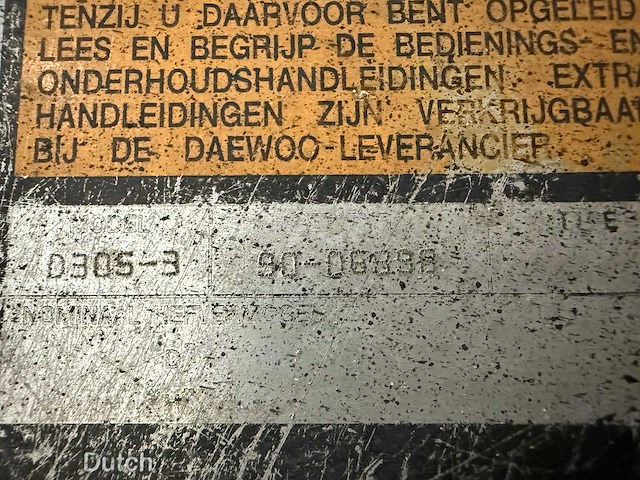 Daewoo - 2005 - d30s - vorkheftruck - afbeelding 9 van  18