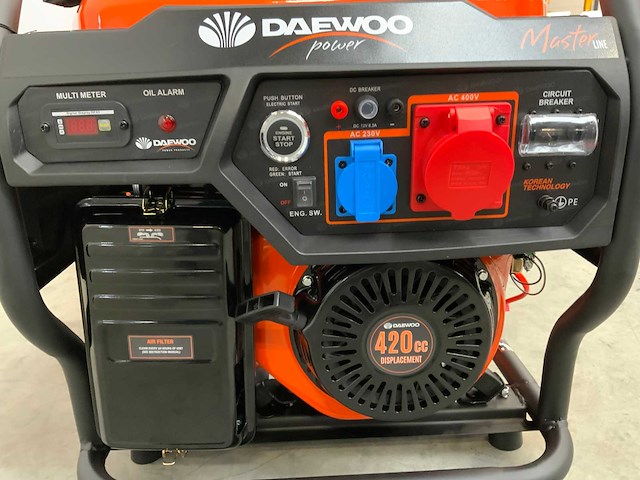 Daewoo - 2023 - gdax9250e-3 - benzine stroomgenerator 230/400v - afbeelding 11 van  15