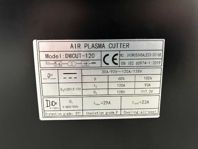 Daewoo - 2024 - dwcut120 - plasmasnijmachine - afbeelding 12 van  21