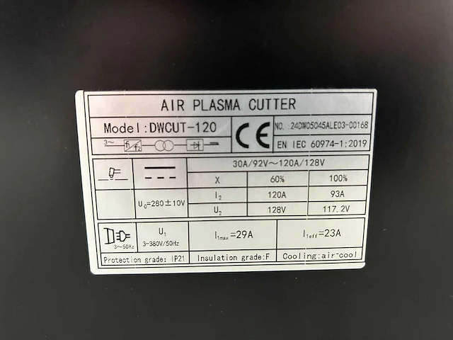 Daewoo - 2024 - dwcut120 - plasmasnijmachine - afbeelding 20 van  22