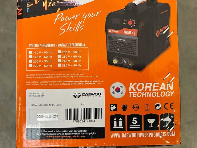 Daewoo - 2024 - dwcut40 - plasmasnijmachine - afbeelding 9 van  9