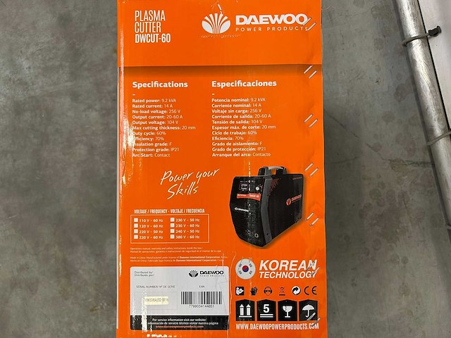Daewoo - 2024 - dwcut60 - plasmasnijmachine - afbeelding 13 van  14