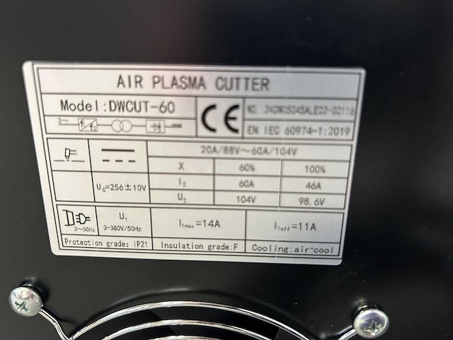 Daewoo - 2024 - dwcut60 - plasmasnijmachine - afbeelding 12 van  12