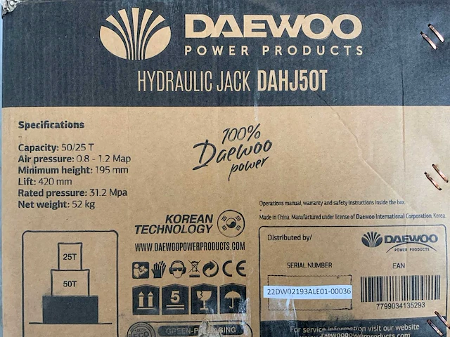 Daewoo - 2025 - 50t. dahj - garagekrik - afbeelding 4 van  15