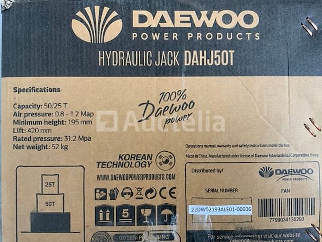 Daewoo - 2025 - 50t. dahj -garage krik 50t - afbeelding 3 van  9