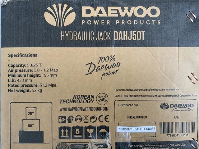 Daewoo - 2025 - 50t. dahj -garage krik 50t - afbeelding 9 van  9