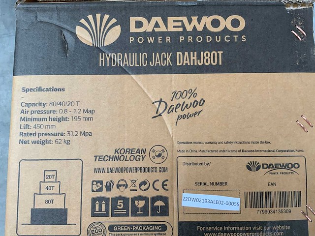 Daewoo - 2025 - 80t. dahj - garagekrik - afbeelding 4 van  9