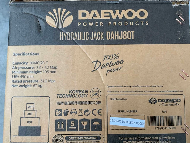 Daewoo - 2025 - 80t. dahj - garagekrik - afbeelding 4 van  12