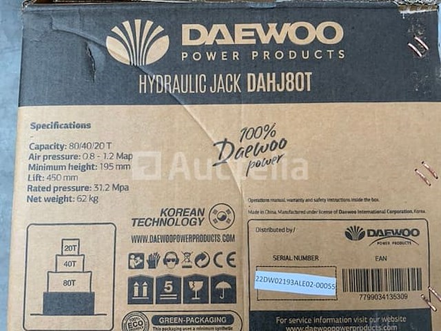 Daewoo - 2025 - 80t. dahj -garage krik 80t - afbeelding 7 van  10