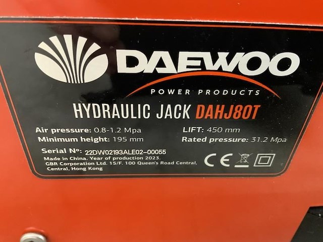 Daewoo - 2025 - 80t. dahj -garage krik 80t - afbeelding 9 van  10