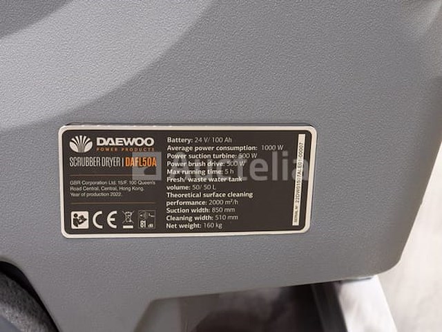 Daewoo - 2025 - dafl50a - schrobmachine - afbeelding 1 van  17
