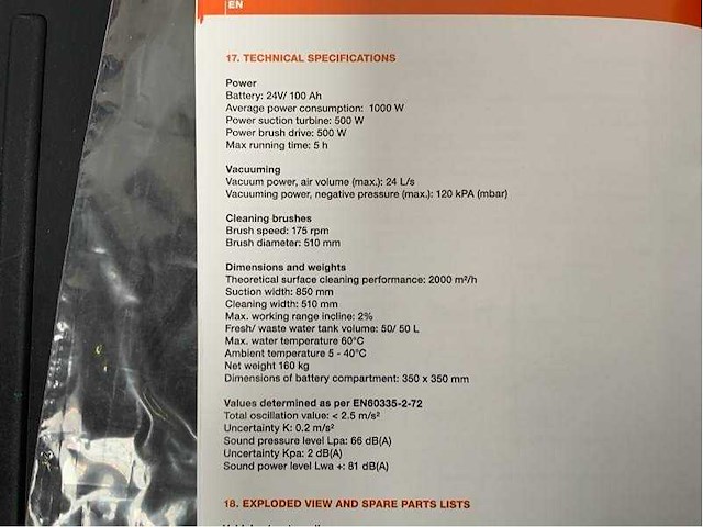 Daewoo - 2025 - dafl50a - vloerschrobber - afbeelding 13 van  16