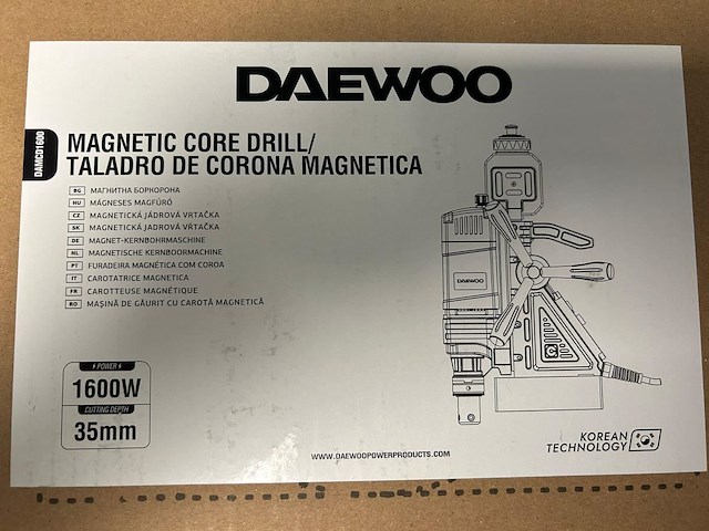 Daewoo - 2025 - damcd1600 - magnetische boormachine - afbeelding 10 van  10