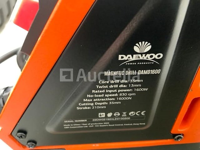 Daewoo - 2025 - damd 1600 - magnetische boormachine - afbeelding 1 van  10