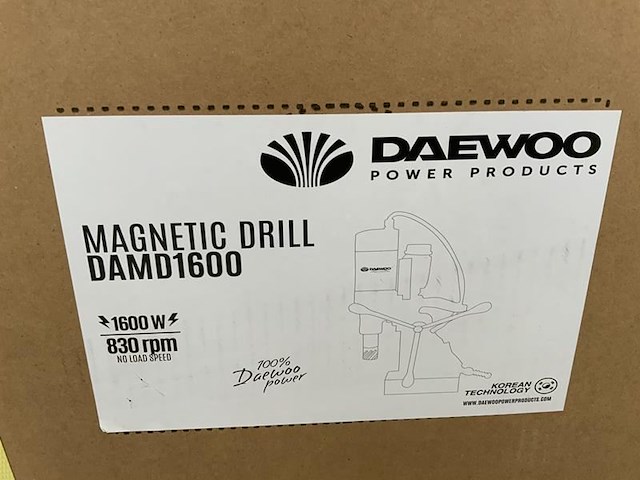 Daewoo - 2025 - damd 1600 - magnetische boormachine - afbeelding 9 van  9