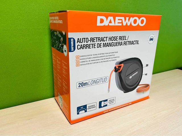 Daewoo - 2025 - dapahr20 - automatisch oprolbare luchtslanghaspel 20m - afbeelding 5 van  8