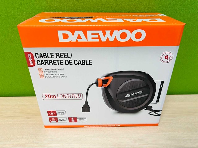Daewoo - 2025 - dapcr20 - automatisch oprolbare kabelhaspel 20m - afbeelding 5 van  5