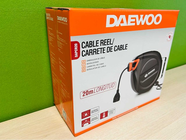Daewoo - 2025 - dapcr20 - automatisch oprolbare kabelhaspel 20m - afbeelding 5 van  5
