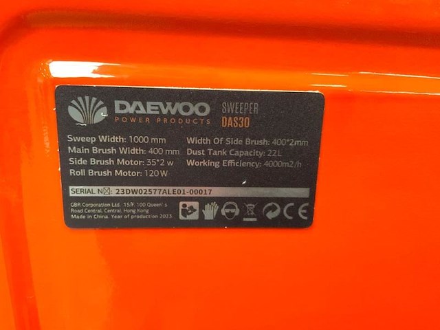 Daewoo - 2025 - das30 - veegmachine - afbeelding 8 van  17