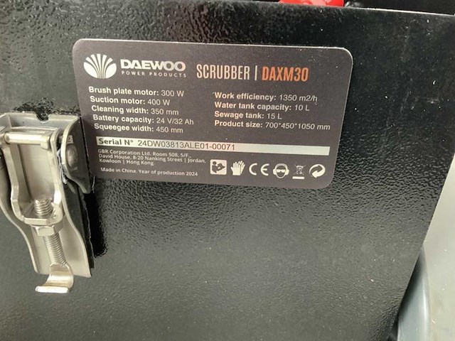 Daewoo - 2025 - daxm30 - schrobmachine - afbeelding 5 van  16