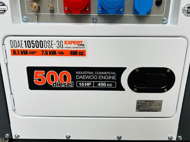 Daewoo - 2026 - ddae10500dse-3g - 8.1 kva diesel generator - afbeelding 19 van  19