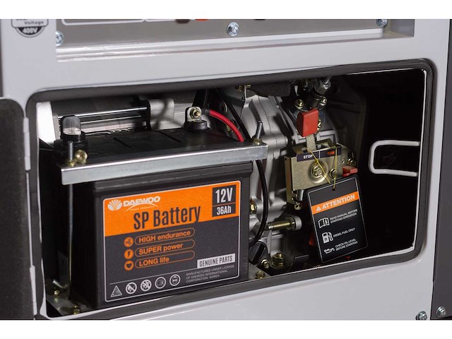 Daewoo - 2026 - ddae10500dse-3g - stroomgenerator 8.1kva - afbeelding 6 van  7