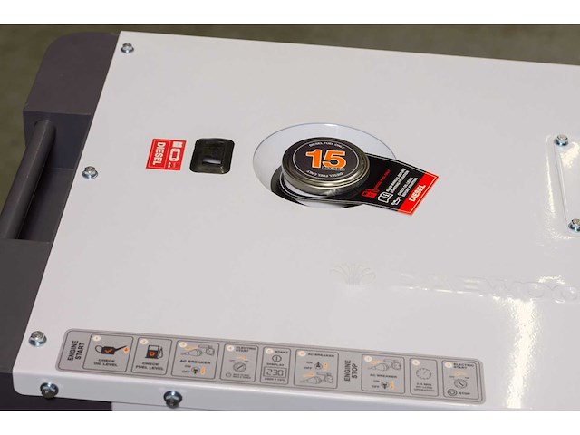 Daewoo - 2026 - ddae10500dse-3g - stroomgenerator 8.1kva - afbeelding 15 van  16