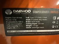 Daewoo - 2026 - dwfsg15-300 - stump grinder - afbeelding 2 van  8