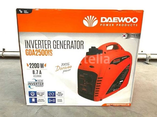 Daewoo - 2026 - gda2500is - inverter generator 2200w 8.7a - afbeelding 44 van  75
