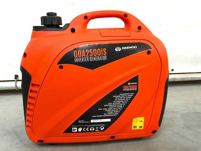 Daewoo - 2026 - gda2500is - inverter generator 2200w 8.7a - afbeelding 5 van  10