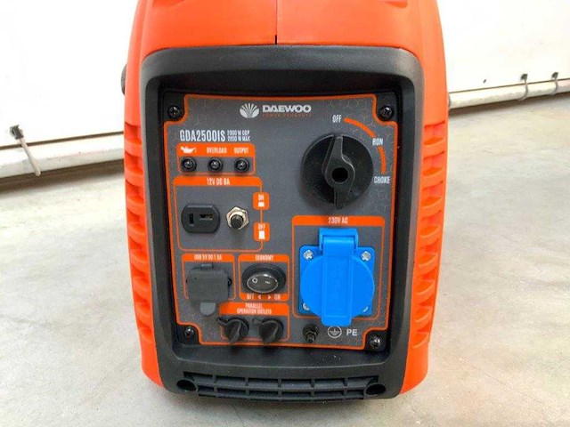 Daewoo - 2026 - gda2500is - inverter generator 2200w 8.7a - afbeelding 8 van  8