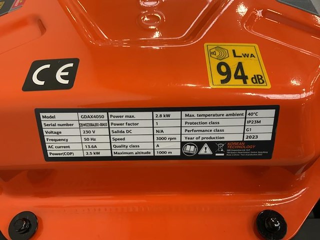 Daewoo - 2026 - gdax4050 - stroomgenerator - afbeelding 3 van  12