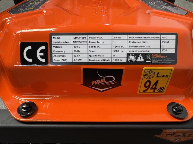 Daewoo - 2026 - gdax4050 - stroomgenerator - afbeelding 23 van  26