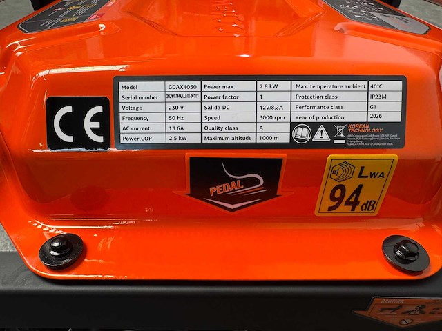 Daewoo - 2026 - gdax4050 - stroomgenerator - afbeelding 23 van  26