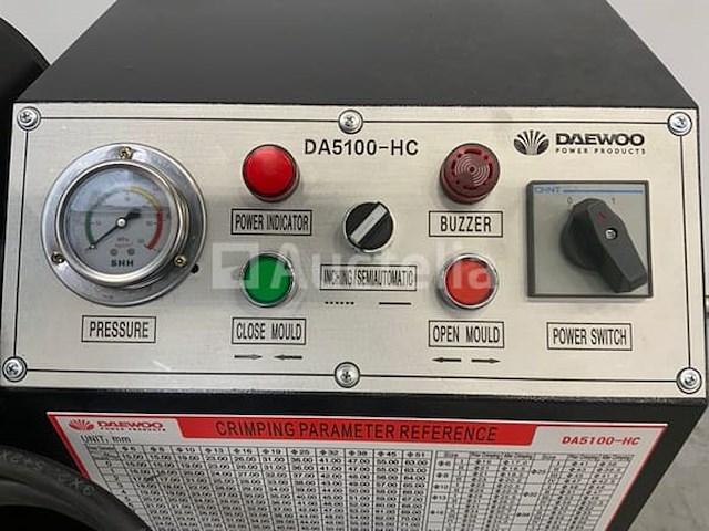 Daewoo - da5100-hc - hydraulische slangenpers - afbeelding 3 van  50