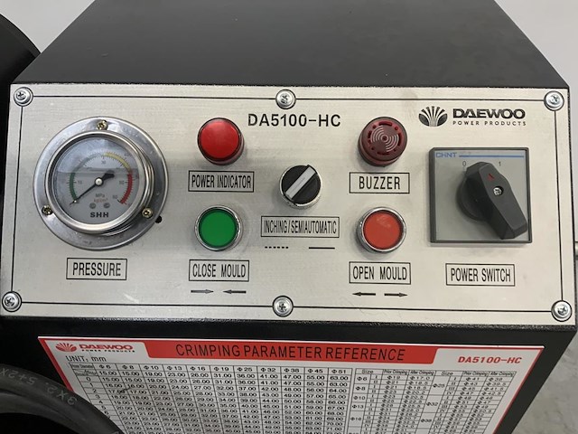 Daewoo - da5100-hc - hydraulische slangenpers - afbeelding 3 van  10