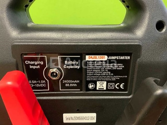 Daewoo - dajsl1200 - jump starter - afbeelding 1 van  5
