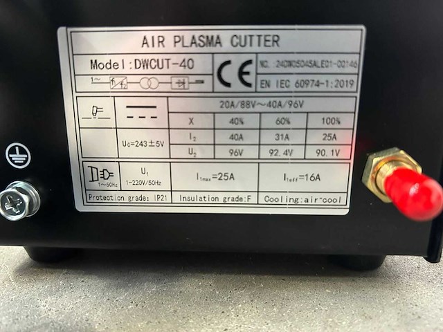 Daewoo - dwcut40 - plasmasnijmachine - afbeelding 6 van  10