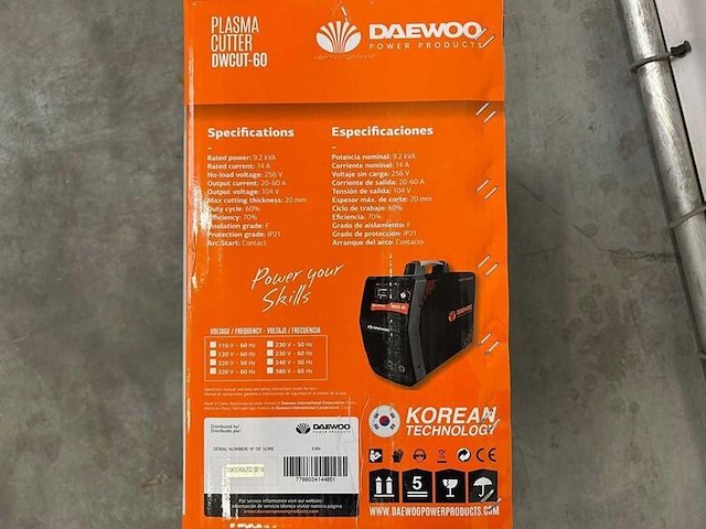 Daewoo - dwcut60 - plasmasnijmachine - afbeelding 5 van  13