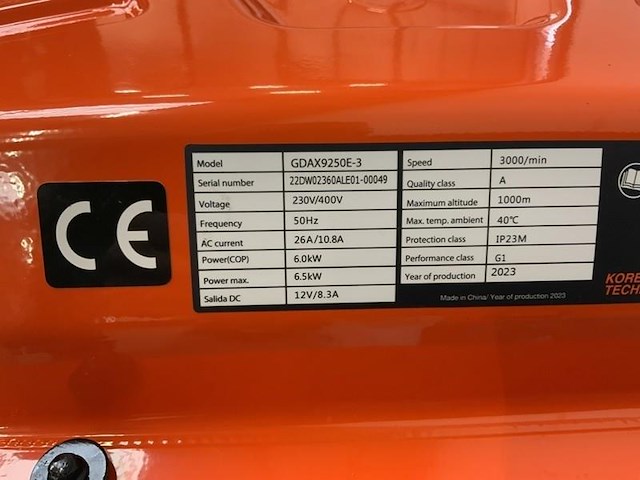 Daewoo - gdax9250e - benzine generator - afbeelding 4 van  15