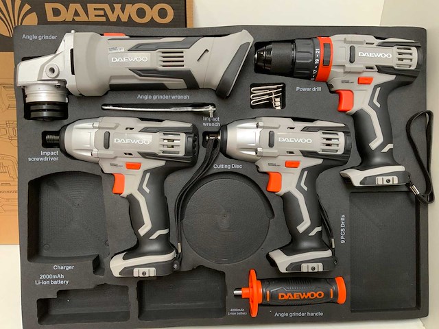 Daewoo - u force 4 in 1 - powertool set - afbeelding 3 van  8