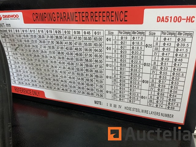 Daewoo da5100-hc hydraulische slangenpers - afbeelding 2 van  13
